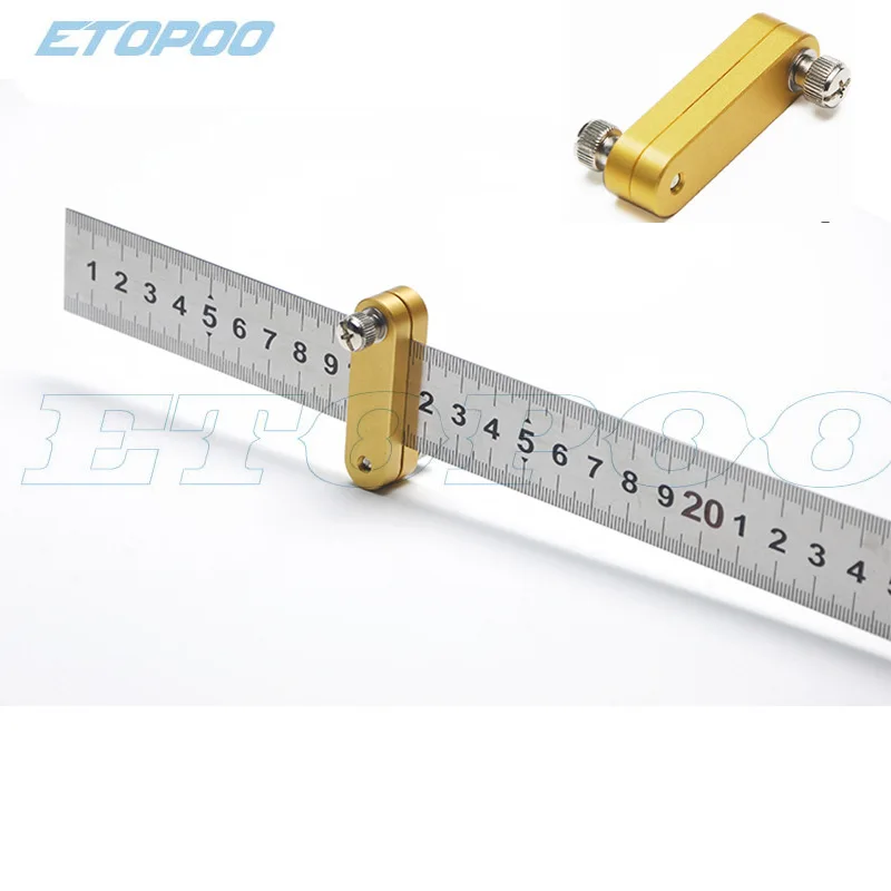 

Etopoo Steel Ruler Locator Steel Ruler Locking Block Loose Thread Locator Ruler Scriber