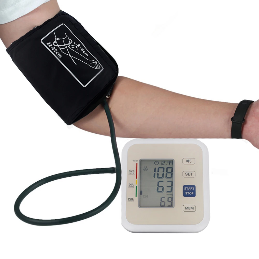 

Health Arm Automatic Blood Pressure Monitor BP Sphygmomanometer Pressure Meter Tonometer for Measuring Arterial Pressure