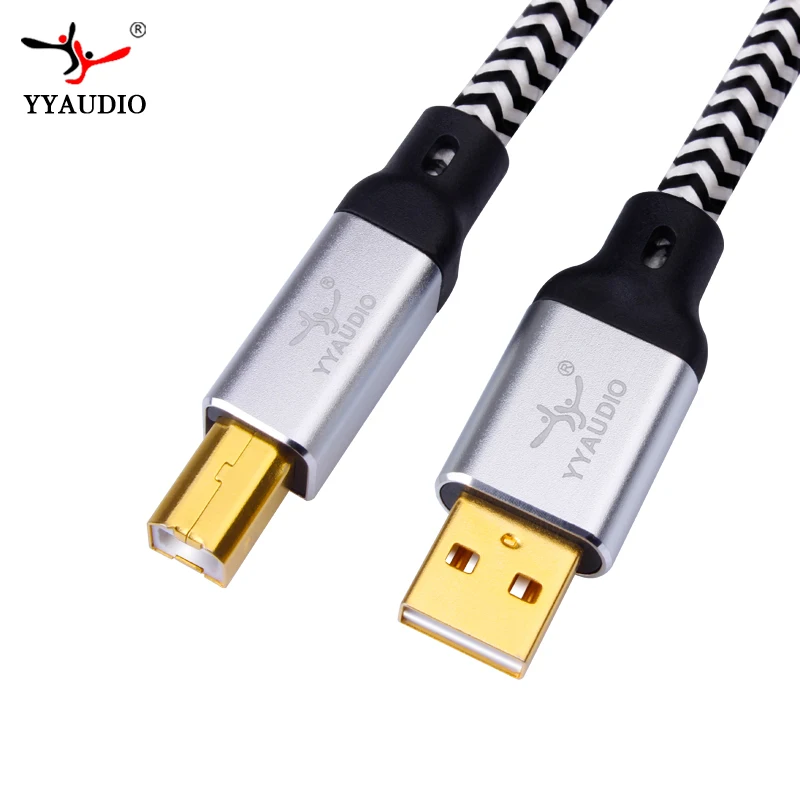 Yyaudio-cabo de Áudio Usb Banhado a Prata Cabo de Dados Hifi A-b Dac Hi-end Occ - Image 6
