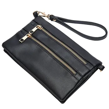 

Dropshipping Solid Clutch Bag Women with Long Shoulder Strap Belt Crossbody Wallet Lady Street Candy Color Cross Body Bag Female