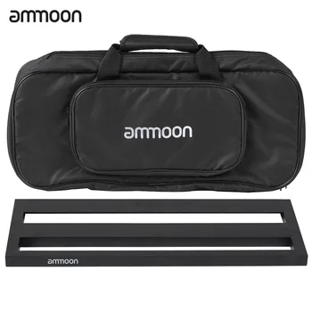 

ammoon DB-2 Portable Guitar Pedal Board Aluminum Alloy with Carrying Bag Tapes Straps