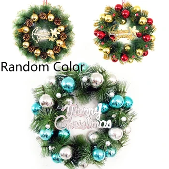 

Decoration Wreath Christmas Party Artificial Decorative Door Fir Natural