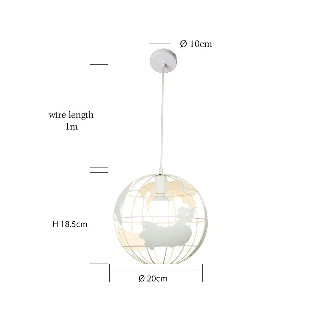 Скандинавский земной светодиодный подвесной светильник s для гостиной ресторана подвесной светильник ing современный светильник подвесной светильник s шар светодиодный светильник - Цвет корпуса: 20cm  white