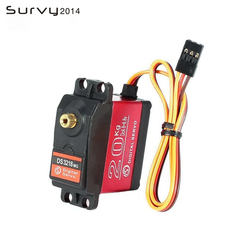 

1 X Waterproof Servo DS3218 Update and PRO High Speed Metal Gear Electronics 20KG / .09S for 1/8 1/10 Scale RC Cars