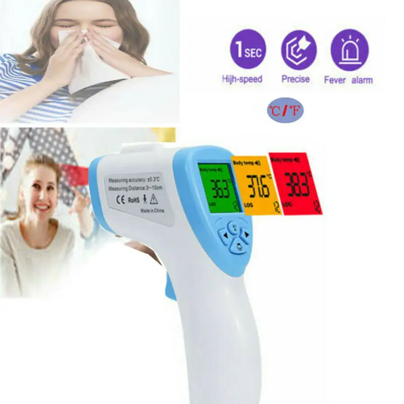 

Non-contact Body Infrared Thermometer Infrared Digital Adult Baby Forehead Thermometer No Touch Temperature Gun Baby Health Care