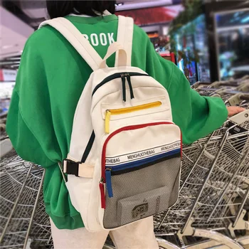 

fashion Preppy Women backpack Woman canvas backpacks for teenage girls College student school bags female vintage bag