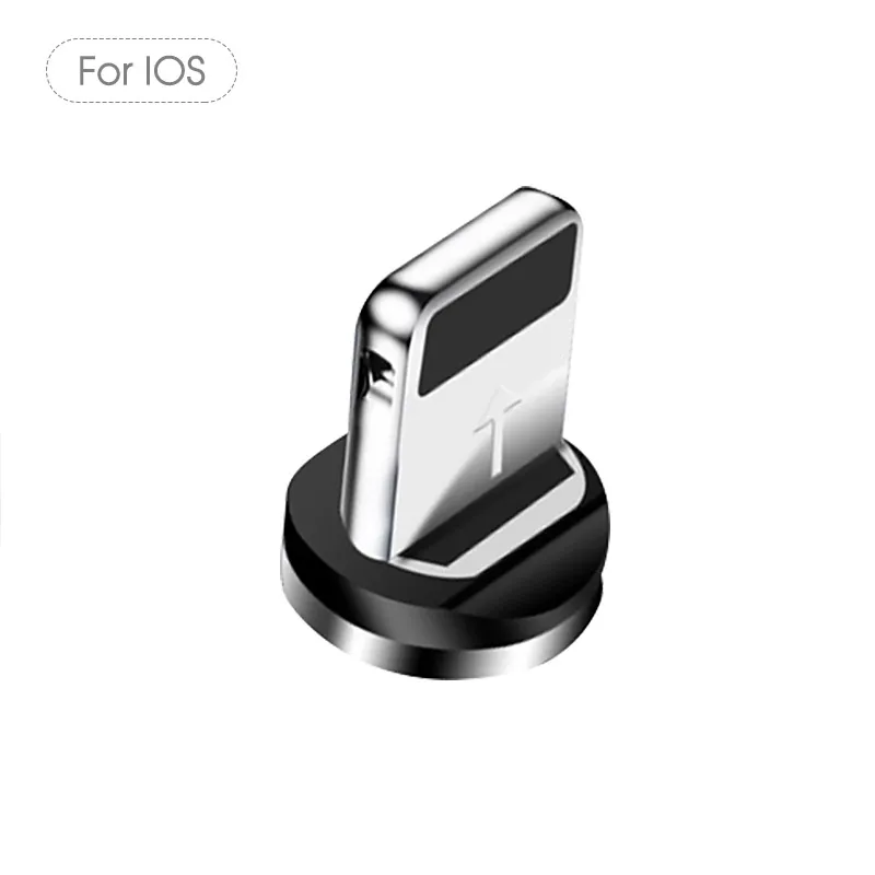 Новое магнитное зарядное устройство для мобильного телефона, кабель для быстрой зарядки type-C Micro USB C USBC для зарядного устройства Smasung, шнур для зарядки 3A - Цвет: For IOS