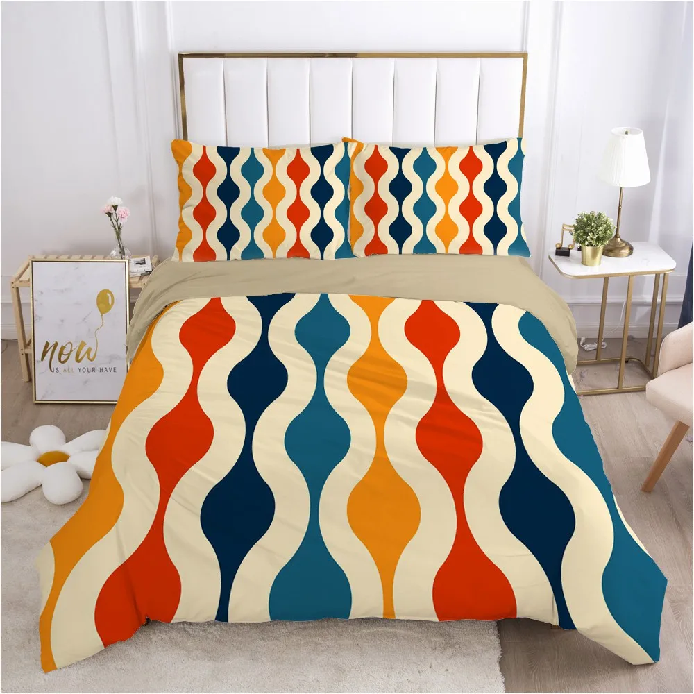 Simple Bedding Sets 3D Marbling Duvet Quilt Cover Set Comforter Bed Linen Pillowcase King Queen Full Double Home Texitle | Дом и сад