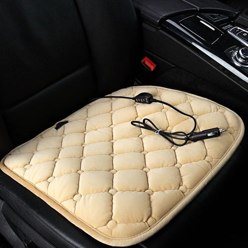 Водостойкое углеродное волокно электрический обогреватель сидения Pad 12V зимний автомобиль 30s быстро нагреваемый чехол для подушки сиденья