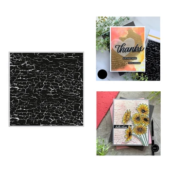 

2020 New Metal Cutting Dies and Clear Stamps Scrapbooking For Paper Making Black Crack Background Embossing Frame Card Sets