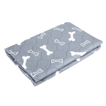

New Puppy Dog Cat Pee Bed Pad Carpet Urine Pet Trainging Mat Protector Cover Water Absorbing Waterproof Pad Reusable Gray