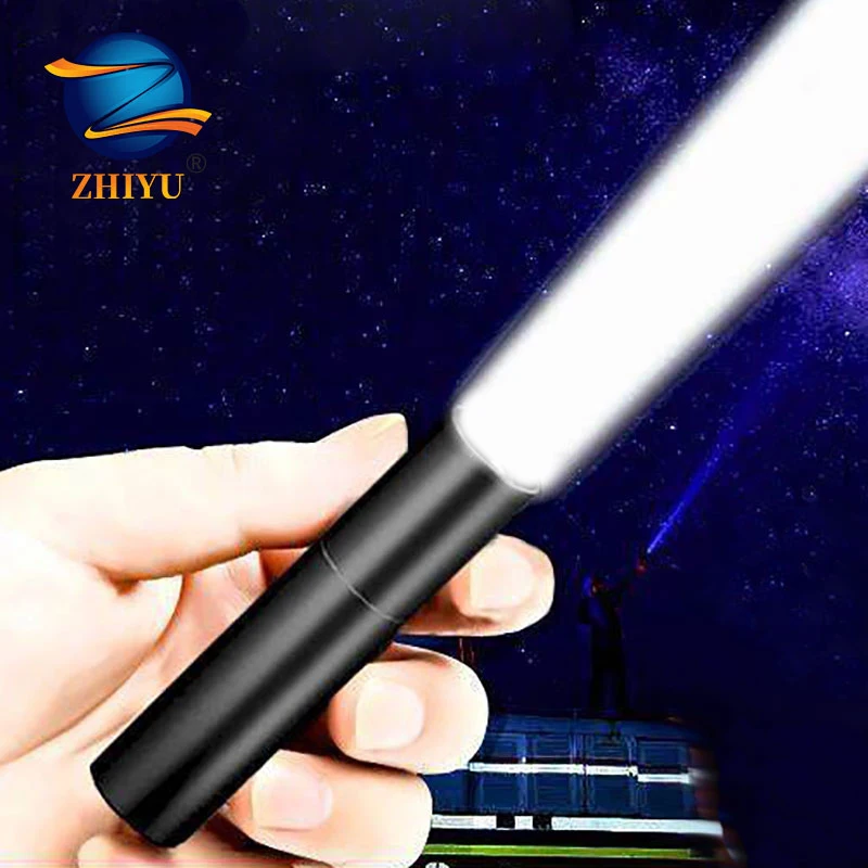 Портативный светодиодный мини фонарик ZHIYU со встроенной батареей 3 режима фонари