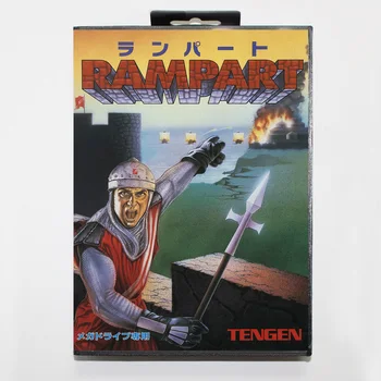 

Rampart 16bit MD Game Card For Sega Mega Drive/ Genesis with Retail Box