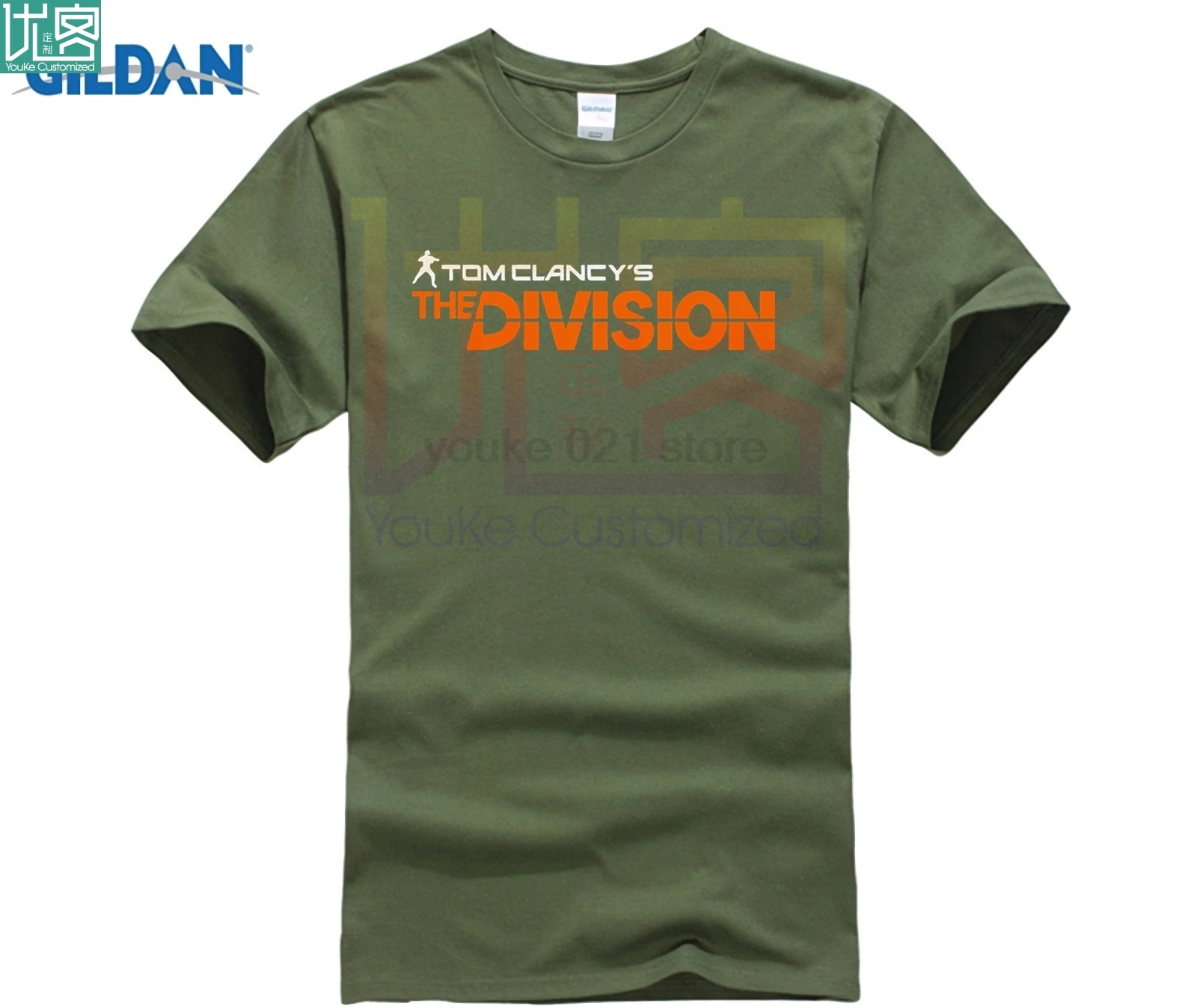 Футболка с круглым вырезом Tom Clancys The Division Game Club SHD extreme Mails Fashio Style Black S 3XL размер на