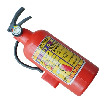 

Children Red Plastic Fire Extinguisher Shaped Squirt Water Gun Toy