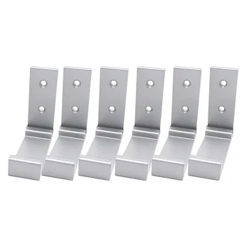 

6 Pack Folding Hooks Wall Door Clothes Hooks Alloy Rustproof Wall Hanger Clothes Coat Towel Home Hotel Storage Coat Hooks
