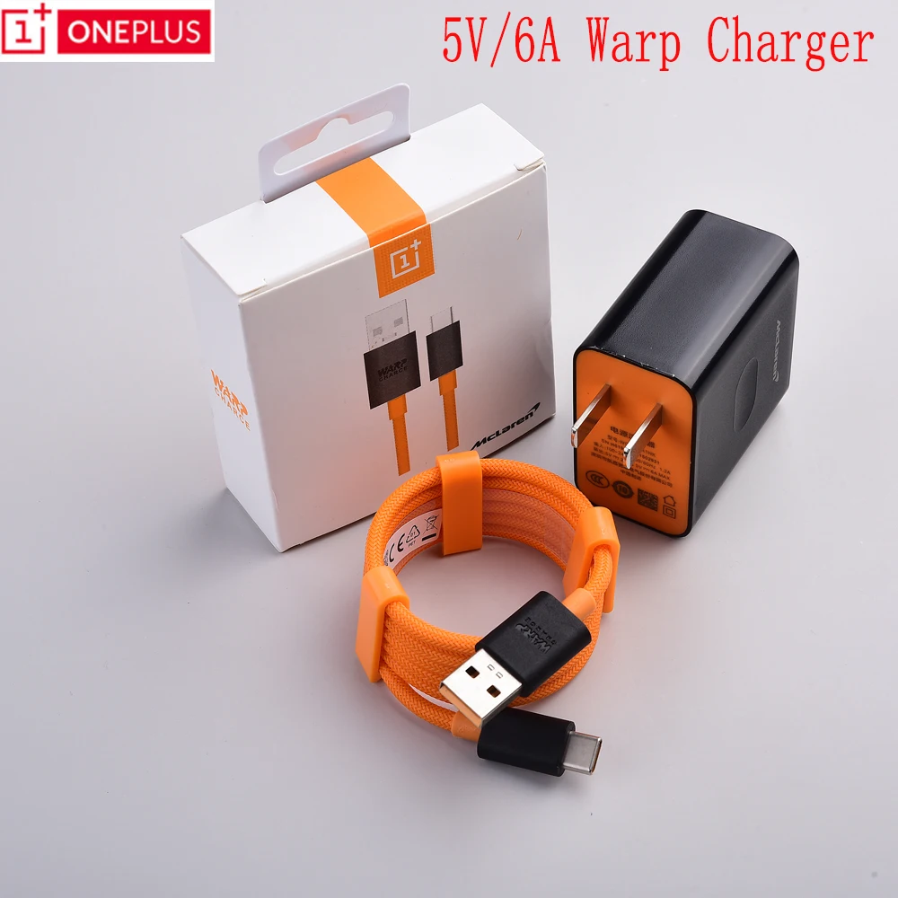 Зарядное устройство Oneplus 7t оригинальное зарядное Mclaren Warp 30 Вт USB адаптер питания