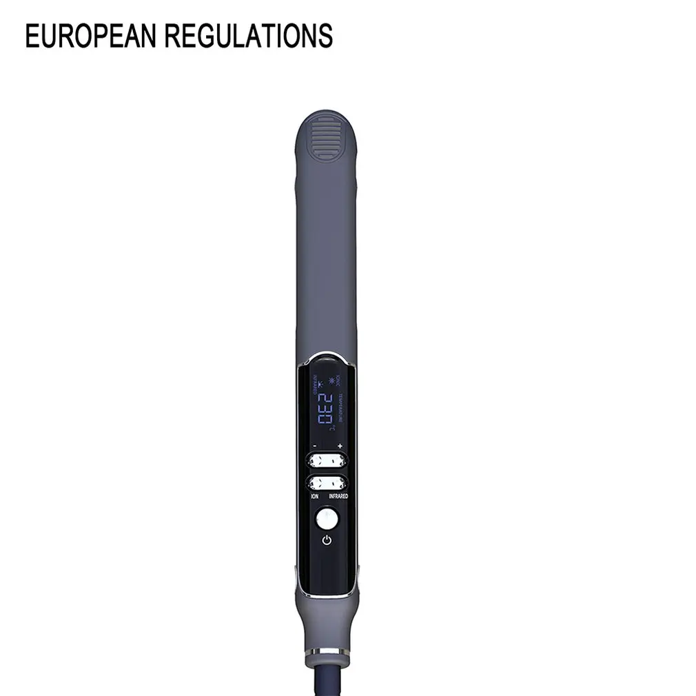 

Negative Ion Infrared Hair Straightener Ion Generator Straight Hair Display Multi-speed Thermostat Floating Heating Plate