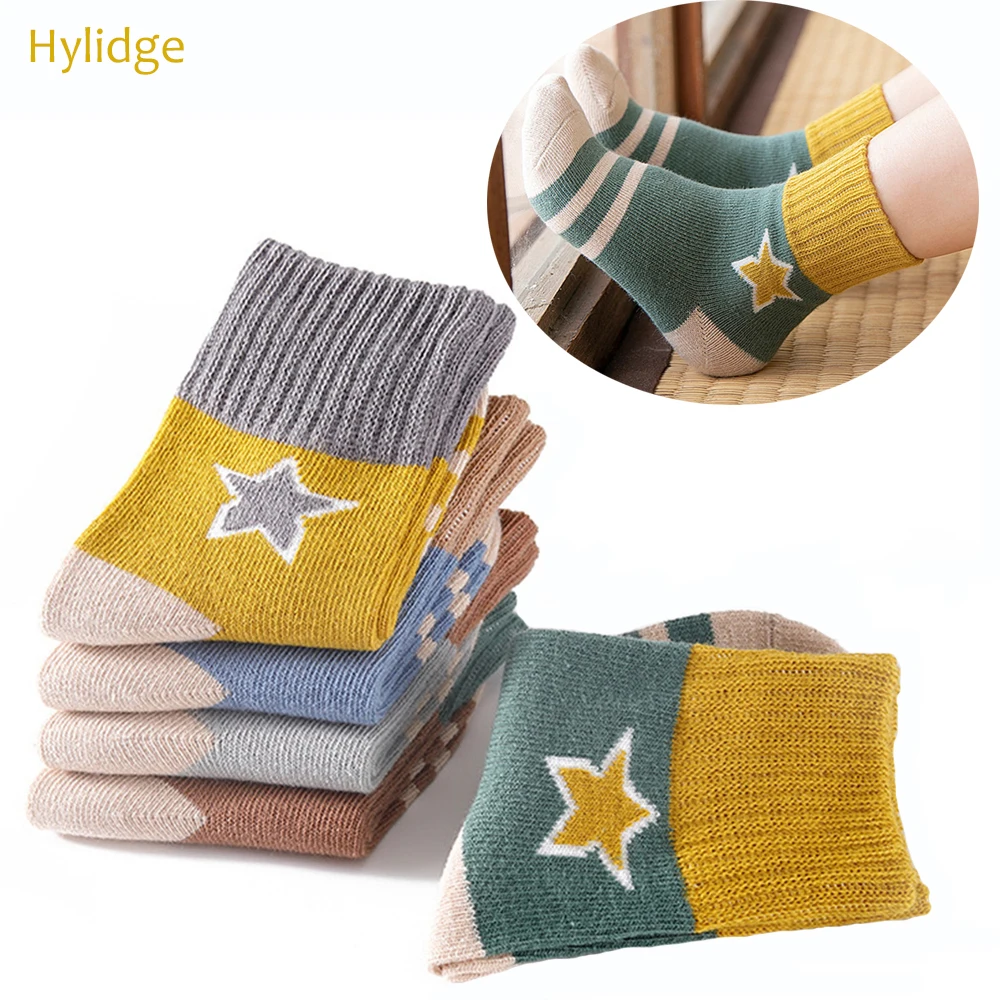 

Hylidge Children's Socks Spring Winter Socks 1-8 years Children Kids Ankle Socks Korean Style Short Socks Baby Girl Boy Socks