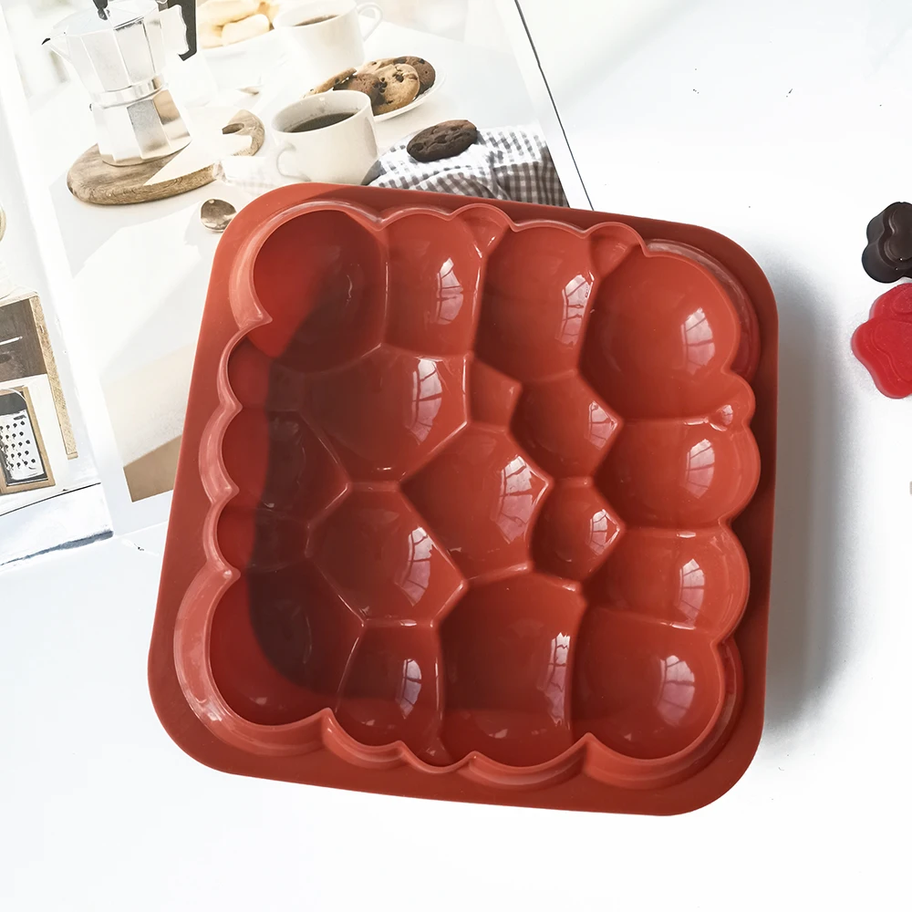 Silicone Cake Mold Nonstick Heat Resistant Reusable Baking Tools Tray DIY Birthday Christmas Bakeware Cloud Shape Mousse Mould | Дом и сад
