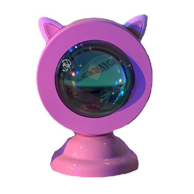 Rainbow Sunset Projector Led Night Light Solar Projection Desk Lamp For Bedroom Bar Cafe Wall Decor