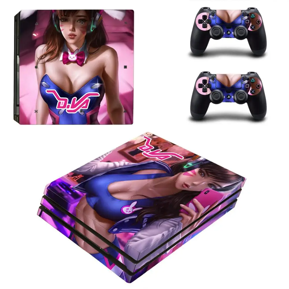 PS4 Pro Overwatch sticker PS 4 Play station 4 Pro виниловая кожа OW sticker s Pegatinas для playstation 4 Pro консоль и контроллер