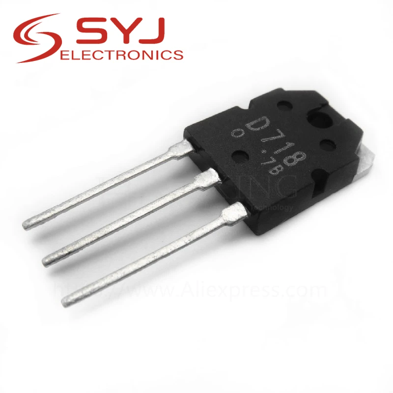 

5pcs/lot D718 2SD718 TO-3P 120V 8A In Stock