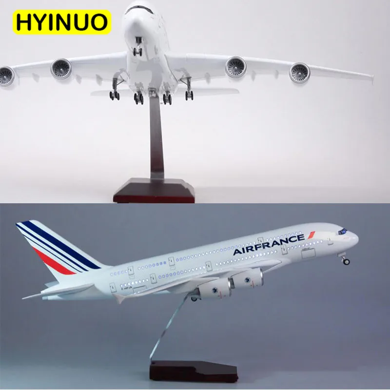 1/160 масштаб 50 5 см авиакомпания Airbus A380 Air Франция модель самолета W светодиодный
