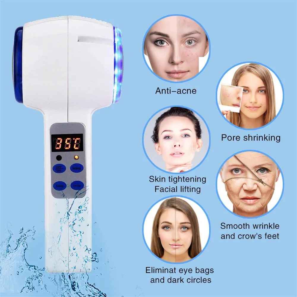 Face Care Device Hot Cold Hammer Treatment Skin Massager