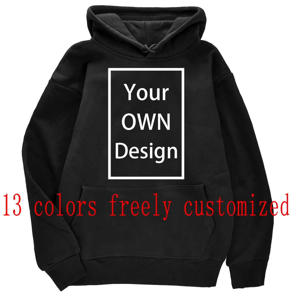 Hoodies Sweatshirt Clothing Your-Own-Design Custom Logo/picture Fashion Brand Women DIY