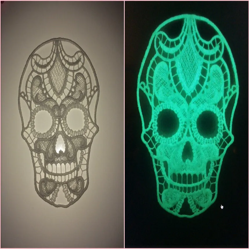 Description Picture 4 of itemSimthread Glow In the Dark Machine Sewing Embroidery Thread 1000Y Each Spool, 6 Popular Colors Optional