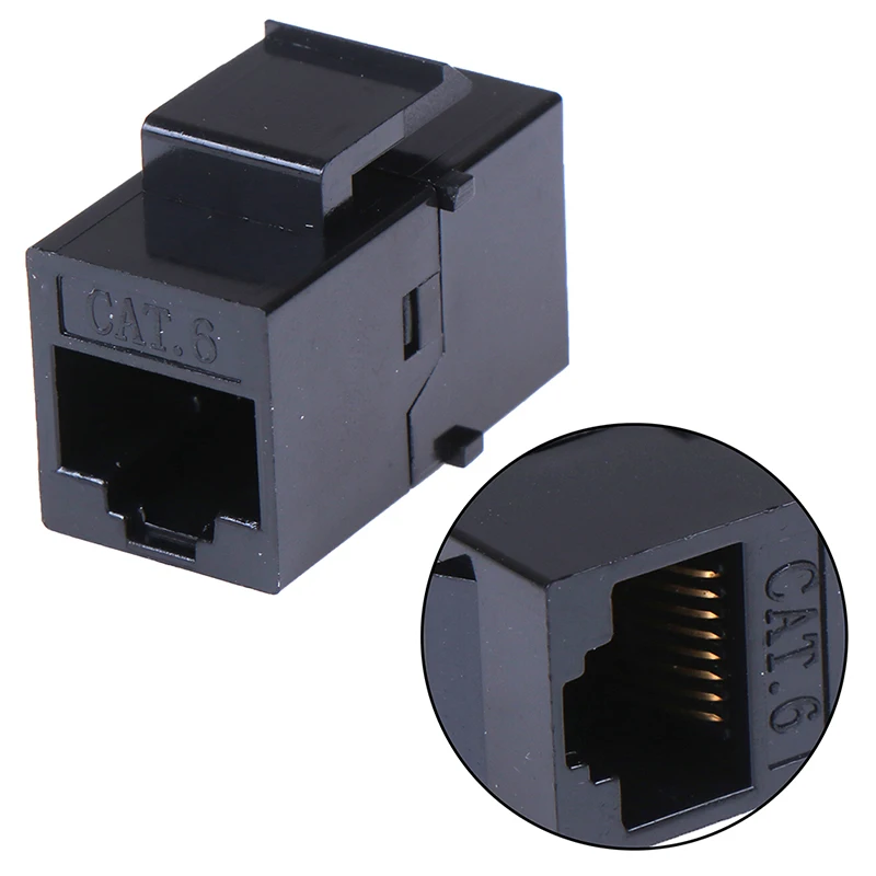 

Rj45 Female To Utp Cat5e Cat6 Keystone Jack Inline Coupler Connector Adapter Cat 6000 Trillion Six Categories Network