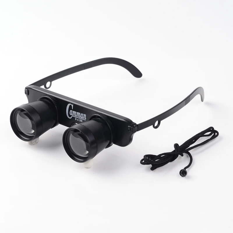 

1 Pcs Best 3X28 Double Eye Glasses Style Outdoor Fishing Binocular Optics Glasses In Outdoor