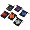 7Pcs/set Digital Dice Game Polyhedral Multi Sided Acrylic Dice Colorful Accessories for Board Game ► Photo 3/6