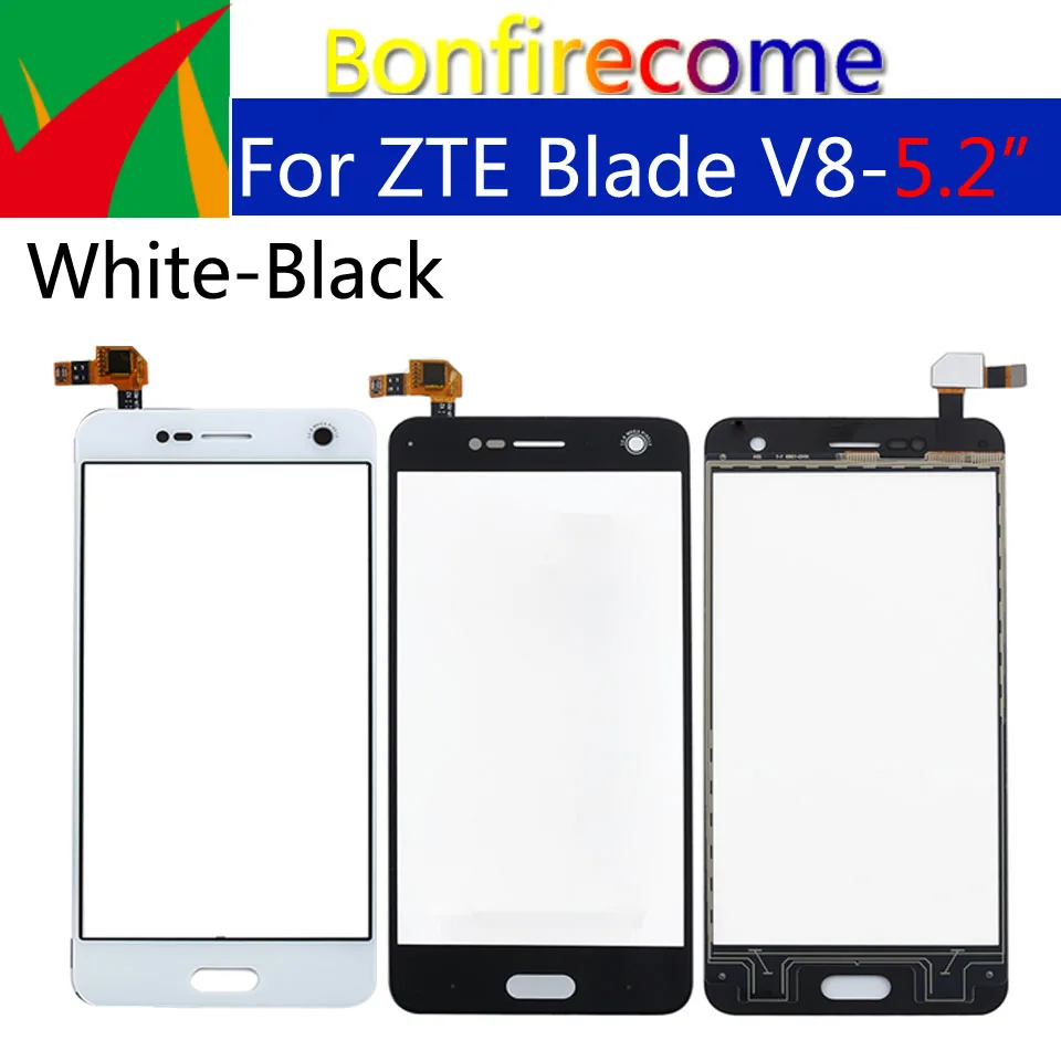 Панель сенсорного экрана для ZTE Blade V8 дигитайзер датчик переднее стекло внешний