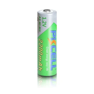 Image 2 - 16 個 * pkcell aa 1.2 v 2200 ニッケル水素充電式電池 1.2 ボルト 2A低自己放電baterias bateriaの + 4 個のバッテリーボックス