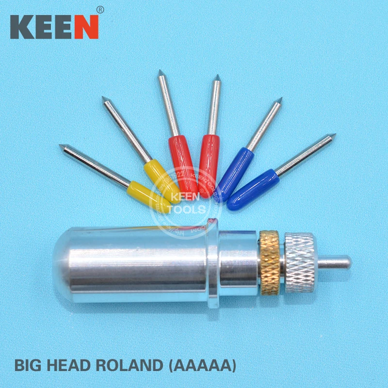 

1Pcs Big Roland Blade Holder+6Pcs 30 45 60 Degree Plotter Vinyl Cutter AAAAA Series