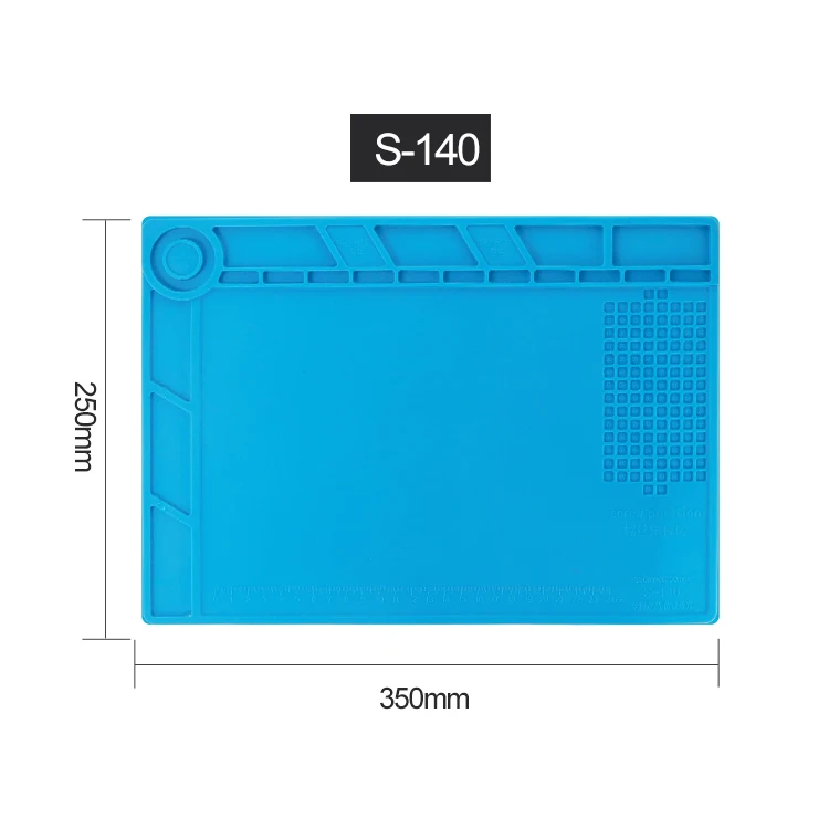 Теплоизоляционный силиконовый коврик S140 35x25 см Настольный платформа для
