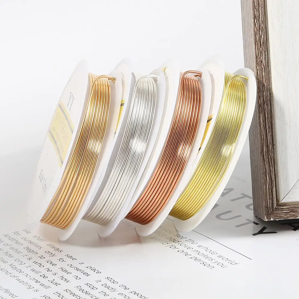 1.5-15M jewelry wire 0.3/0.4/0.5/0.6/0.8/1MM Copper shaping beading string DIY handcraft stringmaterial accessories | Украшения и