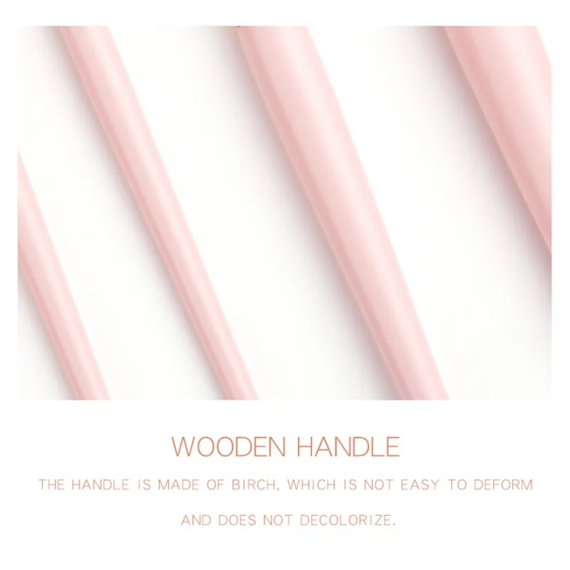 10Pcs Foundation Loose Powder Brush Eyeshadow Lip Brush Blush Brush Set Makeup Brushes Kit