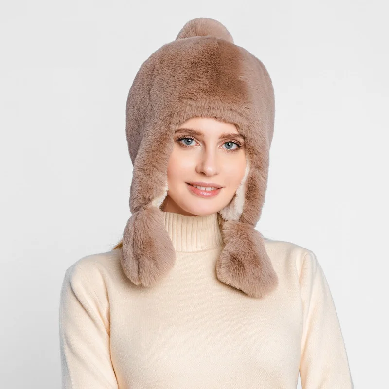 

2019 women's hat new adult plus velvet cap cycling windproof cap hat for ladies winter hats for women