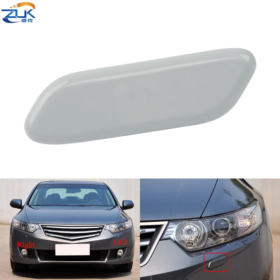 Zuk Front Bumper Headlight Washer Nozzle Cover For Honda Accord Euro