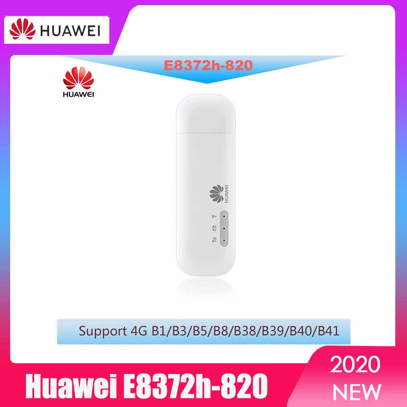 Original desbloqueado Huawei E8372h-820 4G LTE USB Wingle WiFi móvil módem