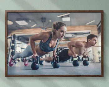 

Fitness Bodybuilding Man Strong Muscles Exhibition Healthy Body 15 Wall Sticker Silk Fabric Poster Art Indoor Decor Bright