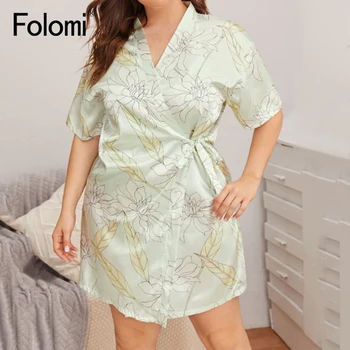 

Sexy Lady Lingerie Nightgown Home Service Sleepwear Comfortable Women Ice Silk Pajamas Dress Plus Size XL-XXXXL