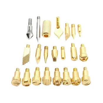 

22 Pcs/set Wood Burning Pen Tips Stencil Set Soldering Iron Tip Pyrography Woodworking Carving Tool