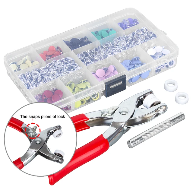 Plier Tool 9.5mm Snap Fasteners Kit Metal Press Studs Tools Buttons for Diy  Clothing Leather Crafting Sewing Accessories 단추펜치
