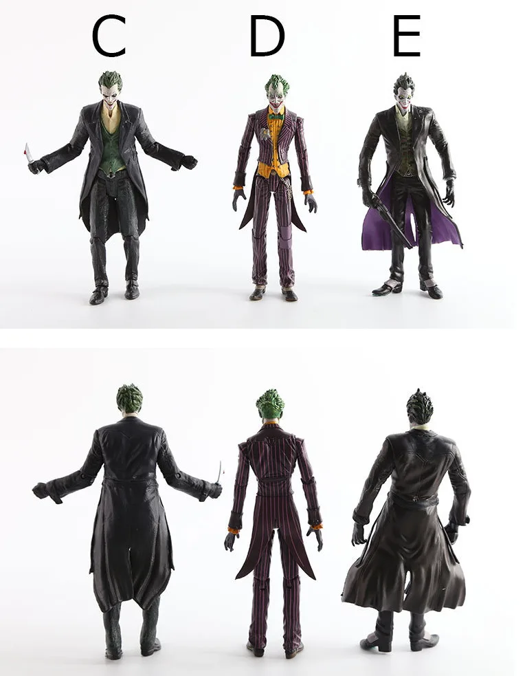

DC Cartoon Forrest Gump Madhouse Batman Clown Joker 7-Inch Figurine Model Mobile