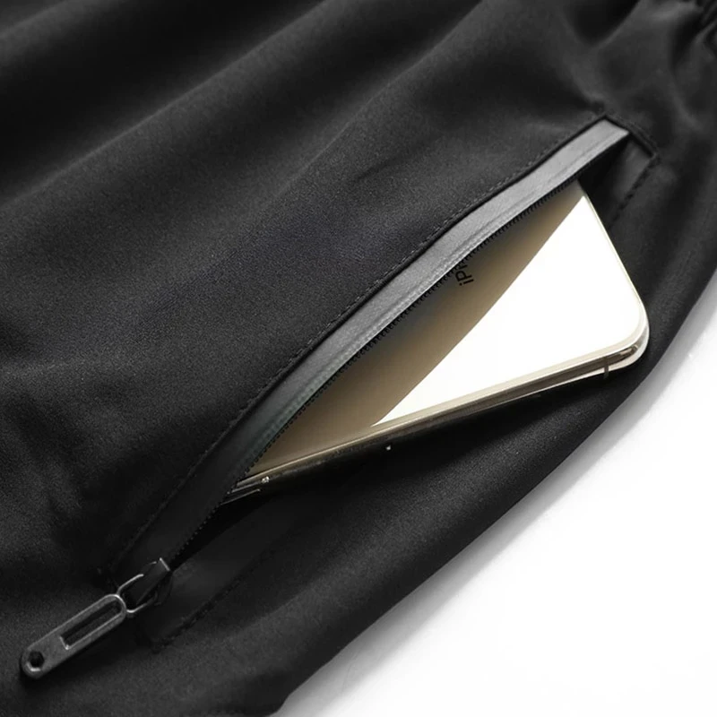Men's 3/4 Running Sport Pants With Zipper Pockets Training Joggings Men Pants Soccer Pants Fitness Pants For Men 6