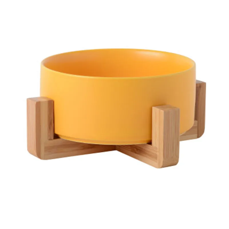 yellow bowl wood